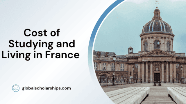 Cost of Studying and Living in France