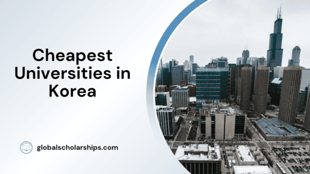 Cheapest Universities in Korea