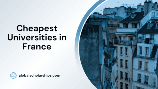 Cheapest Universities in France