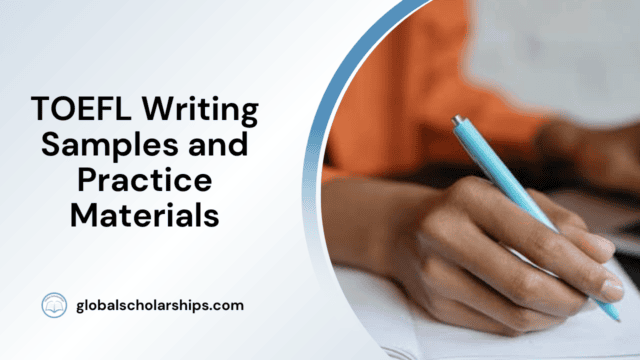 TOEFL Writing Samples and Practice Materials