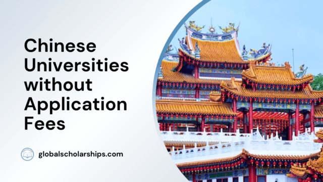 Chinese Universities without Application Fees