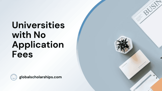 Universities with No Application Fees