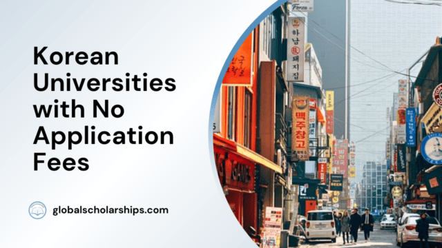 Korean Universities with No Application Fees