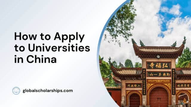 How to Apply to Universities in China