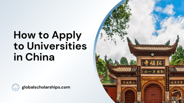 How to Apply to Universities in China