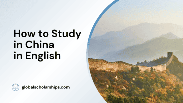 How to Study in China in English
