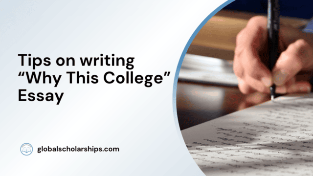 Tips on writing “Why This College” Essay