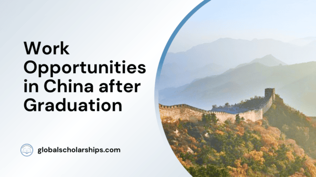 Work Opportunities in China after Graduation