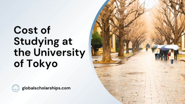 Cost of Studying at the University of Tokyo