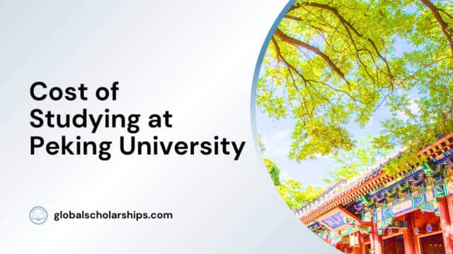 Cost of Studying at Peking University