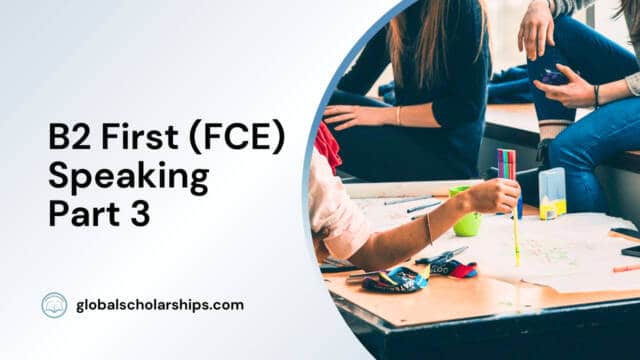 B2 First (FCE) Speaking Part 3