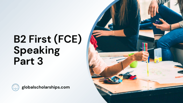 B2 First (FCE) Speaking Part 3