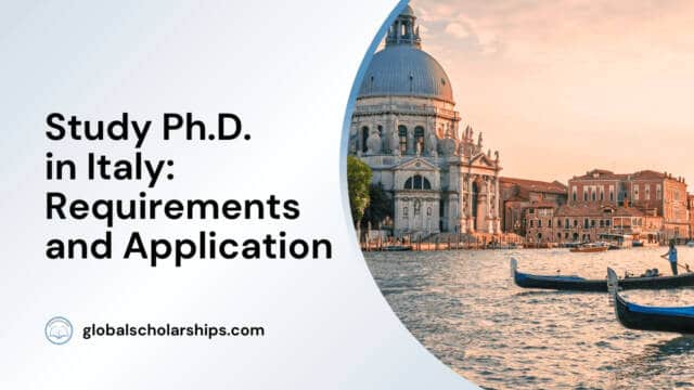 Study Ph.D. in Italy: Requirements and Application